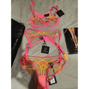 NWT Honey Birdette Saskia 3 Piece Set 32A, M, M $270 new